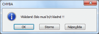 Excel ověření dat okno informace